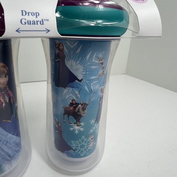 Disney Frozen Insulated Sippy Cups 9oz BPA Free Leak Proof Drop Guard Set Of 2 - Picture 6 of 12